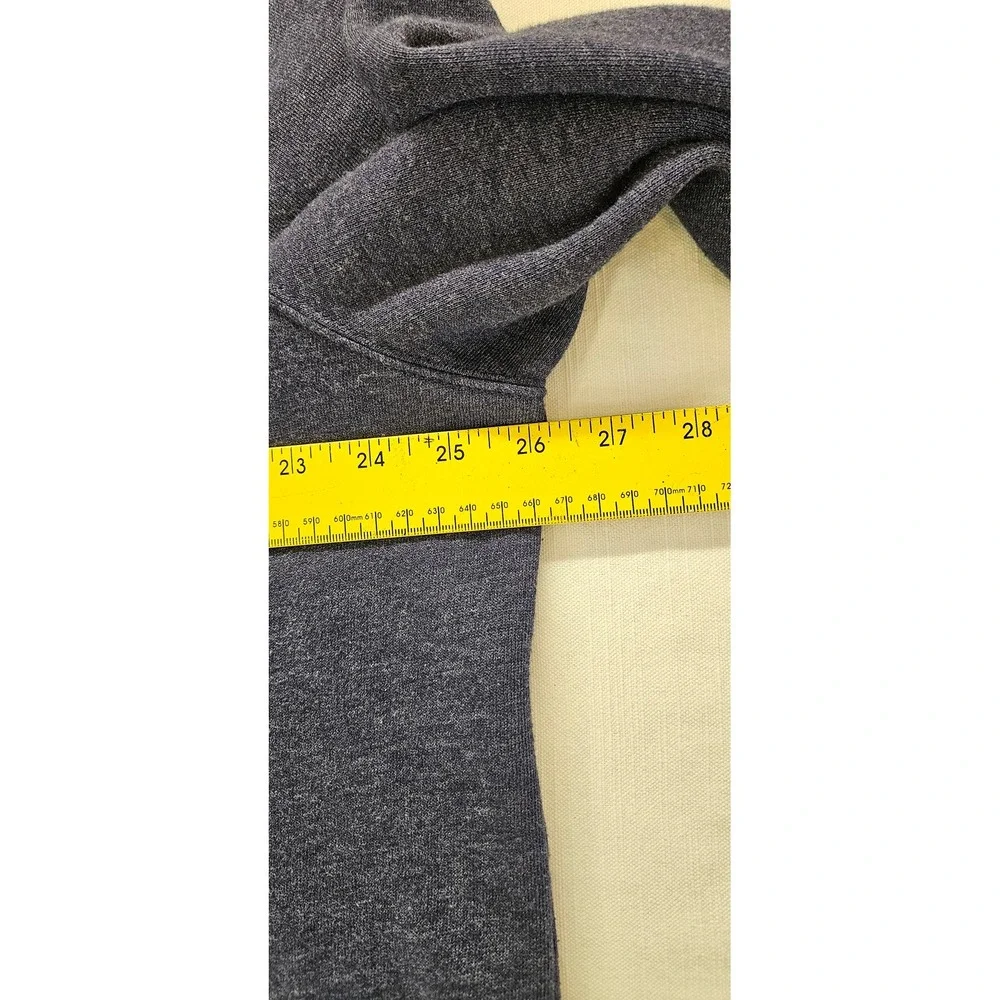 Banana Republic Mens XXL Blue Heather Full Zip Hoodie Sweatshirt Striped Hood